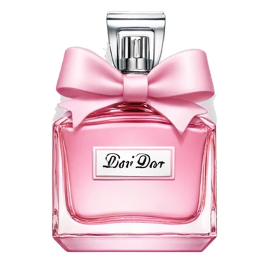 Miss dior perfume with tiny bows  sticker