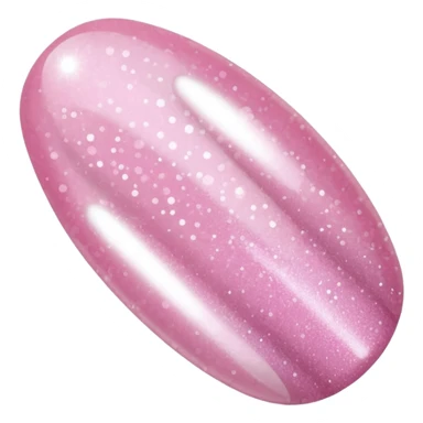Soft pink glitter nails sticker