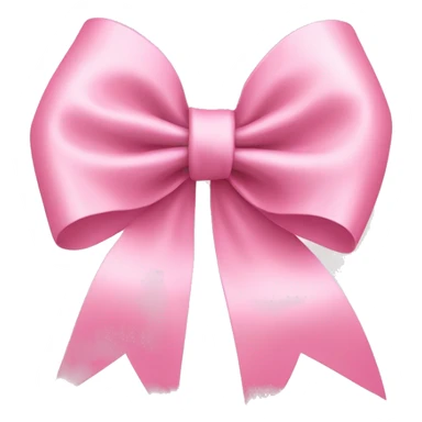 light pink ribbon bow sticker