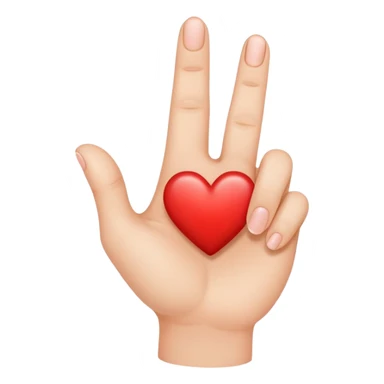 Make a finger heart sticker