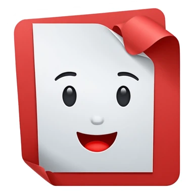 red single money paper sticker