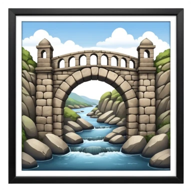 puente antiguo sticker