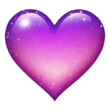Purple-and-pink-gradient-sparkle-heart sticker