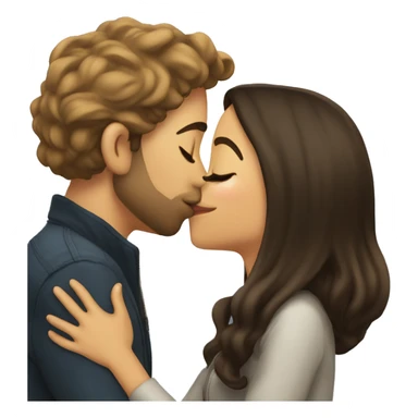 Julian kissing luiza  sticker