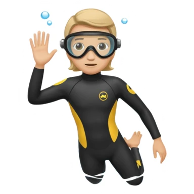 scuba diver sticker