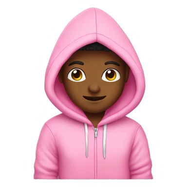 Pink palm puff hoodie sticker