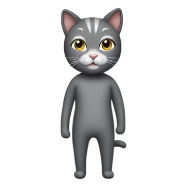 Cat wearing unitard  sticker