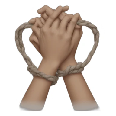 handS tied sticker