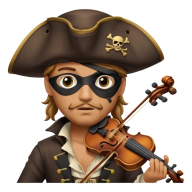 pirate violinist sticker