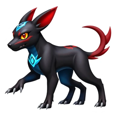 Guilmon-Houndoom-Umbreon-hybrid sticker