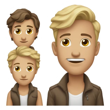 Коричневый пудель sticker