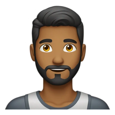 sri lankan 25 year old with a beard sticker