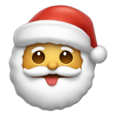 le pere noel mange un biscuit sticker