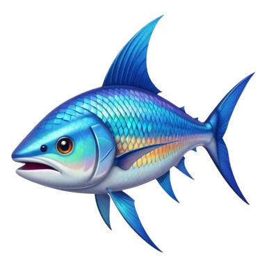 marlin fish pointy snout sticker