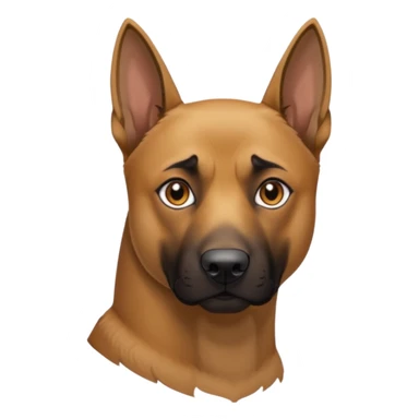 completely tan colored malinois sticker