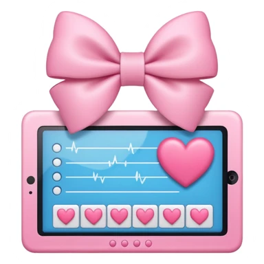 Pink and girly for ultrasound notes sticker