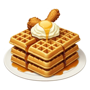 Chicken & waffles sticker