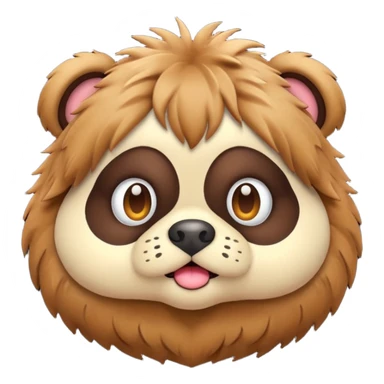 Pug × French Bulldog (Frug) with brown fur. I'd like a 3D emoji sticker