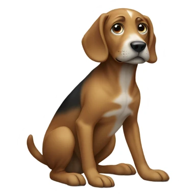 Pooping dog  sticker