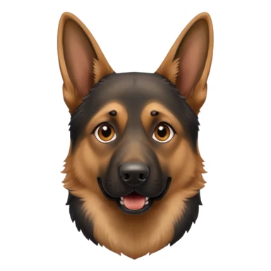 german shepard head only barkingg sticker