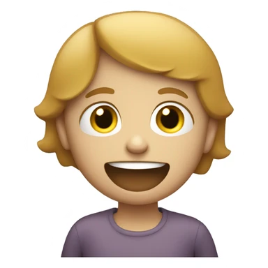 talking child with speech bubble  sticker