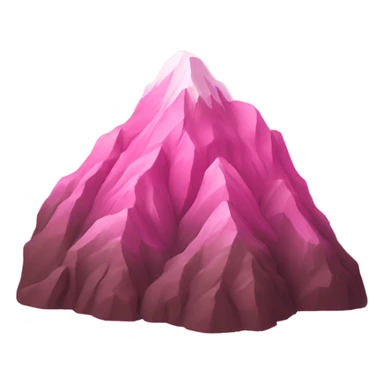 pink mountain sticker