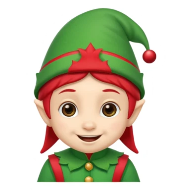 chirstmas elf baby memoji sticker