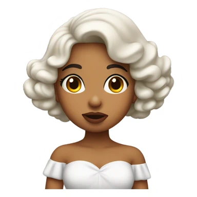 beautiful puerto rican girl blows a kiss sticker