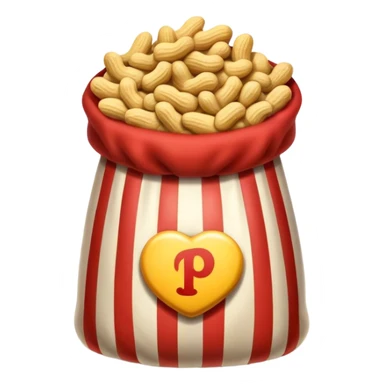 Bag of peanuts at the circus sticker