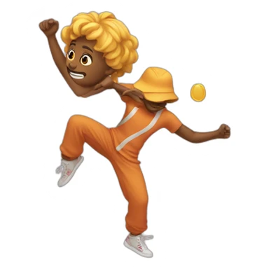 Emoji🙍‍♀️ qui dab sticker