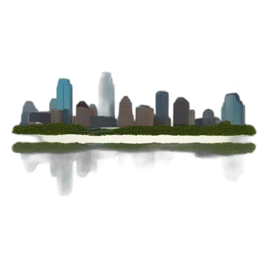 Austin texas skyline sticker