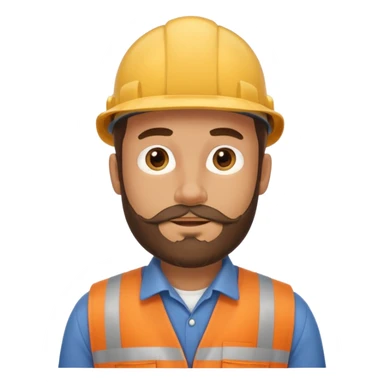 30s male farmer style, beard, work clothes sticker