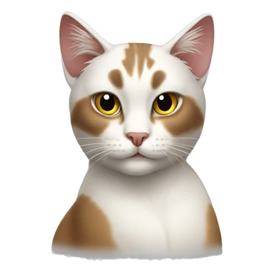 Albanian Cat doing the eagle Symbol  sticker