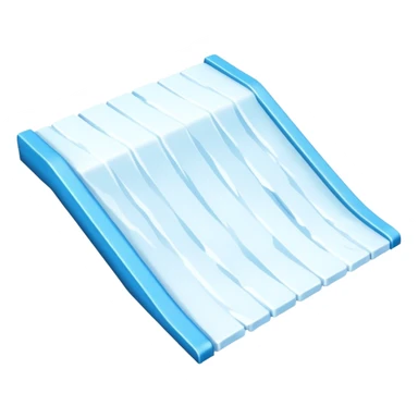 snow jump ramp from top view sticker