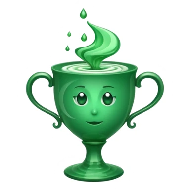 poison in elegant cup sticker