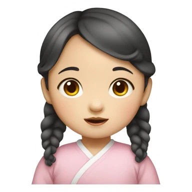 korean baby girl sticker