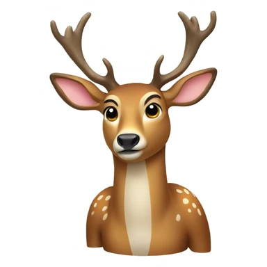 deer recieving bonk sticker