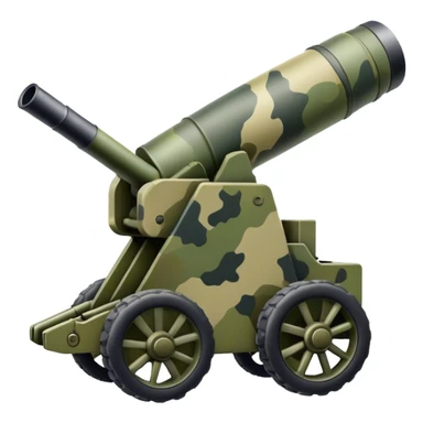 modern military artillery sticker