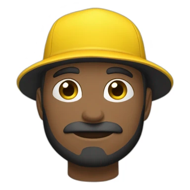 hombre de piel blanca y gorra con dos gatos negro y amarillo sticker