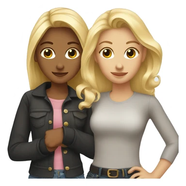 Two blonde best friends  sticker