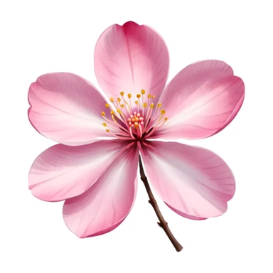sakura flower with watercolor effect sticker