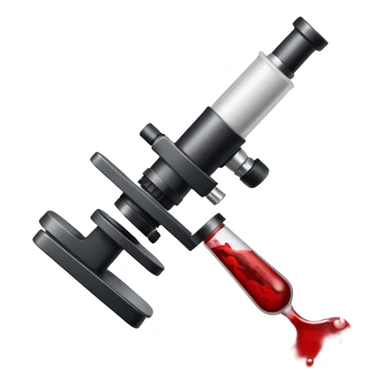 sangue no microscopio sticker