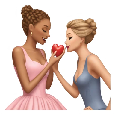 Taylor Swift Beyoncé en Ariana Grande dándose un abrazo sticker