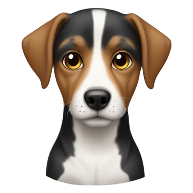 a dog upon a person named vidha sticker