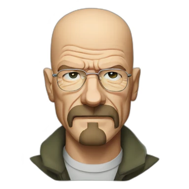Walter white with a slip sticker