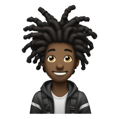 black 20 year old man with dreads on a rollercoaster sticker