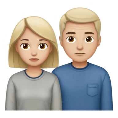 Two people that are bored sticker