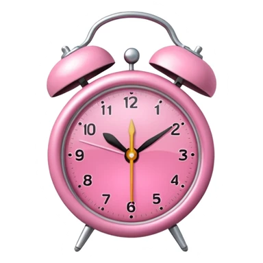 um DESPERTADOR minimalista TIPO VETOR ROSA sticker