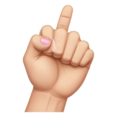 fist with pinky sticking out sticker