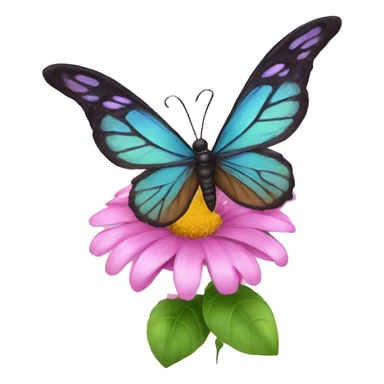 Thank you with e butterfly  sticker